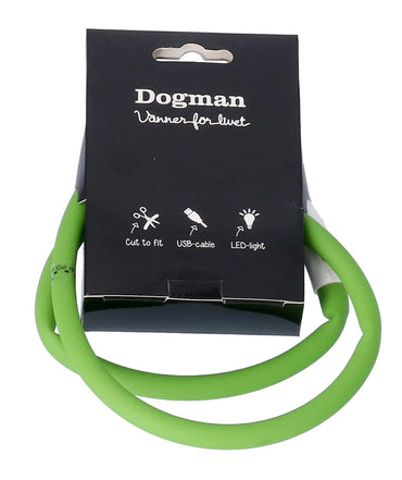 Dogman Blinkhalsband LED Lime Grön