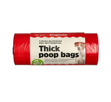 Dogman Bajspåsar med handtag 50-pack - Flera färger