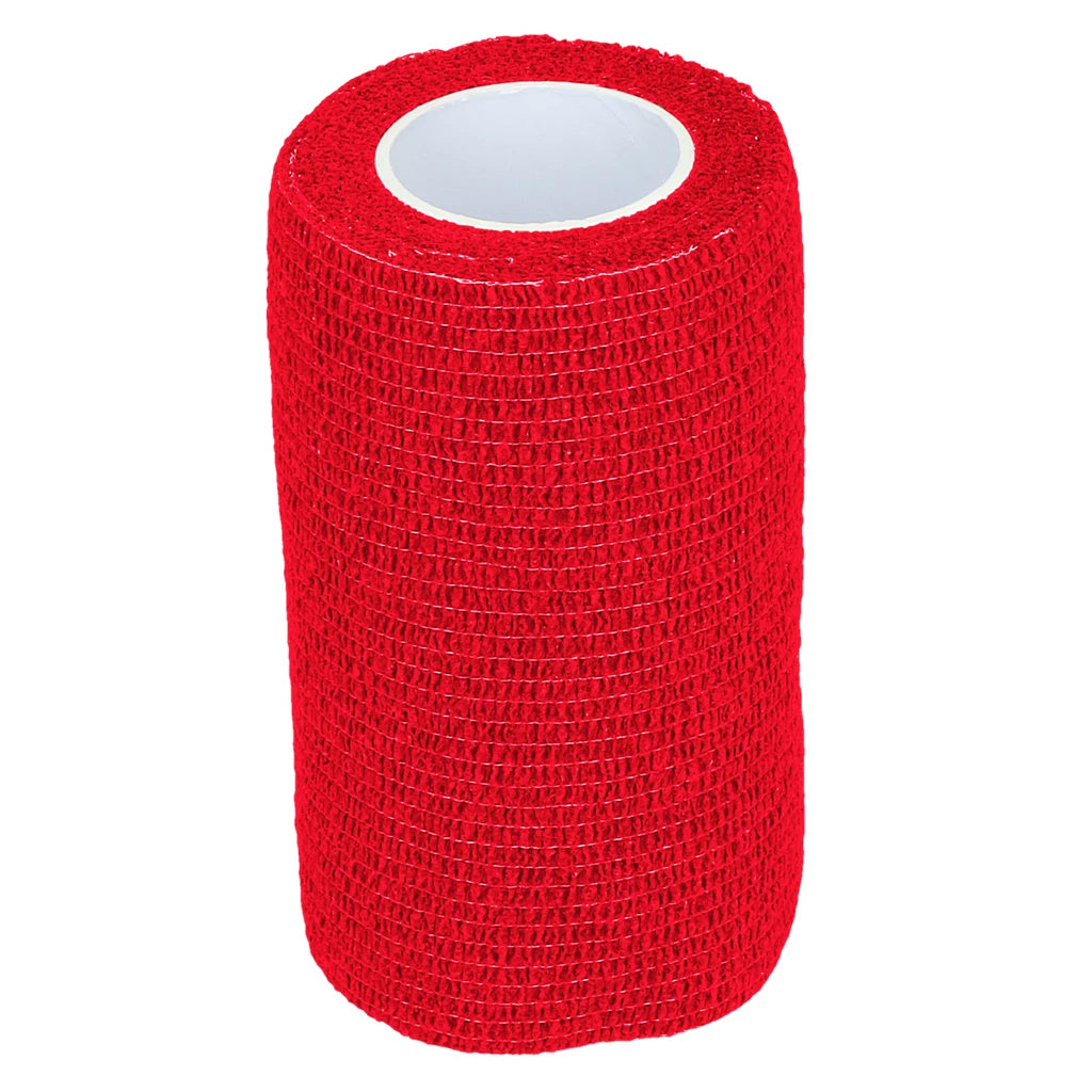 Elastisk självhäftande bandage 10cm - RÖD