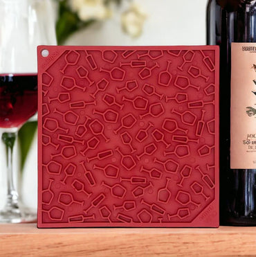 SodaPup Lick Mat Large Red Vino