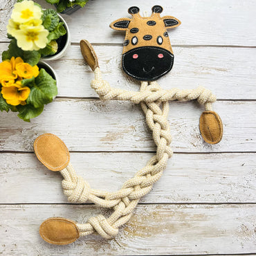 FunnyZoo hundleksak rep Giraff 65cm