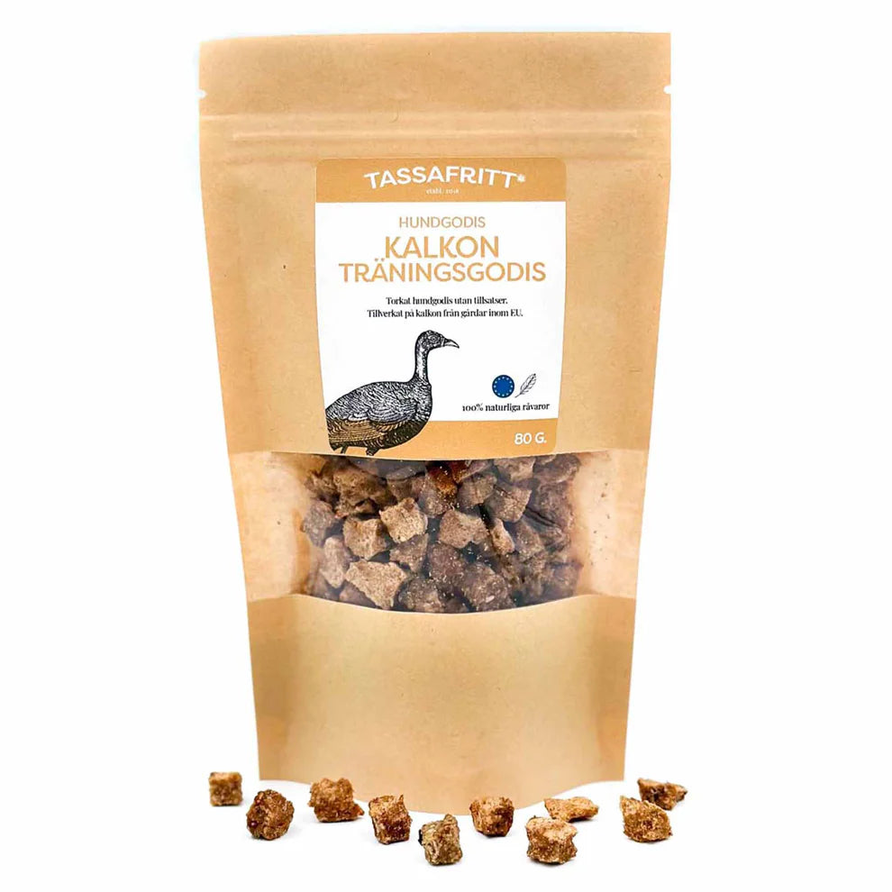 TassaFritt Kalkon trÀningsgodis 80g