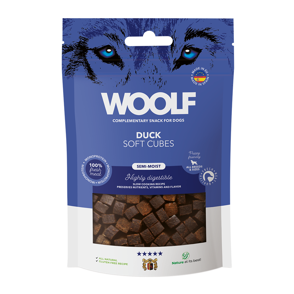 WOOLF soft cubes anka 100g