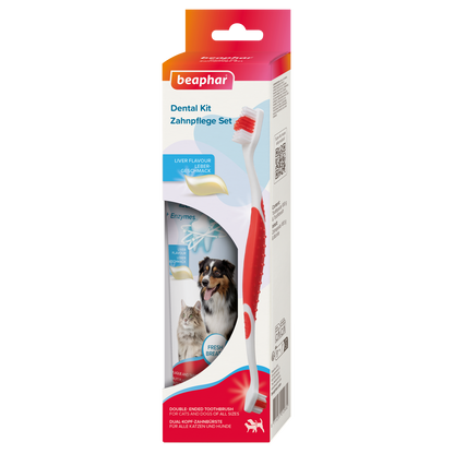 Beaphar kombipack tandkräm och tandborste