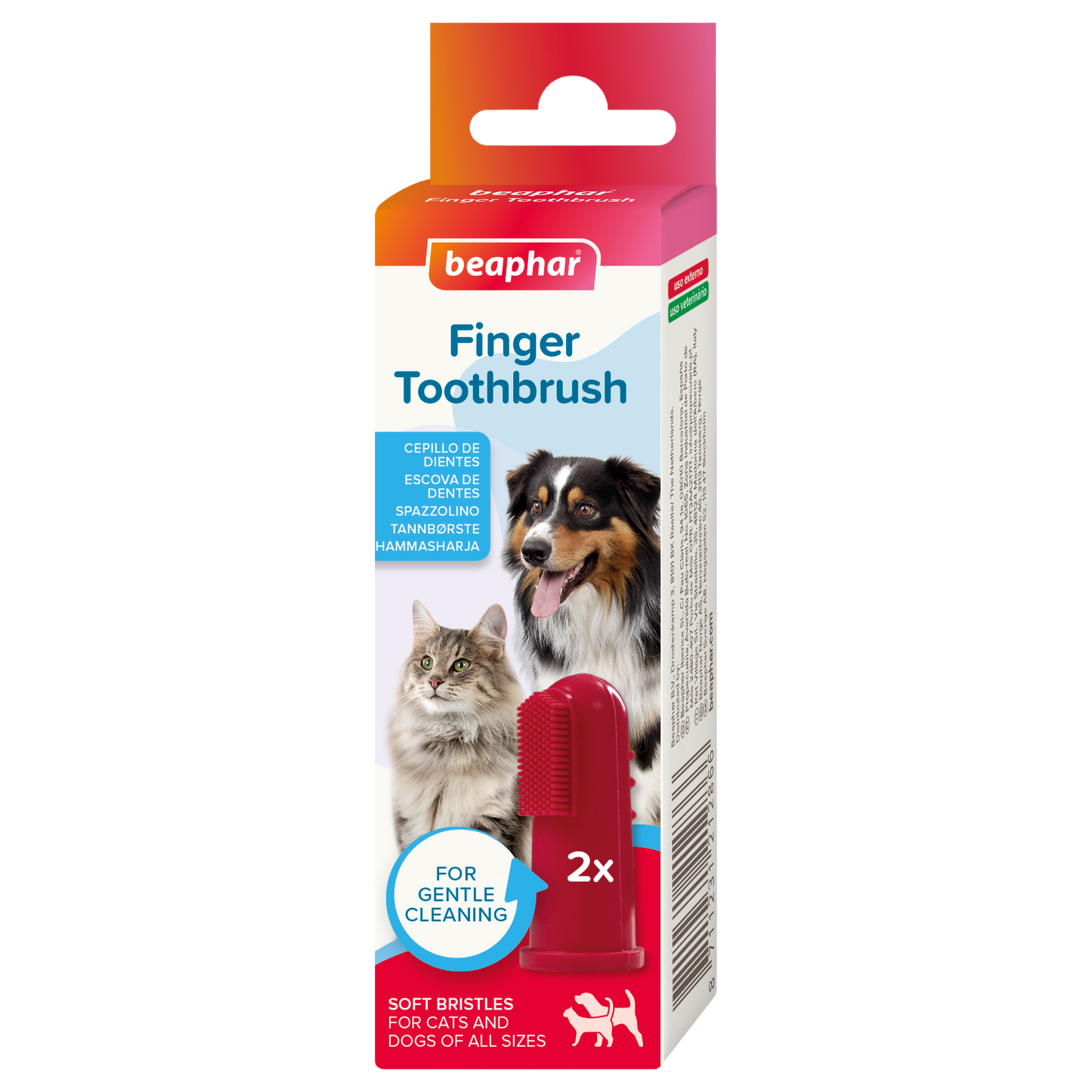 Beaphar Fingertandborste silikon 2 st