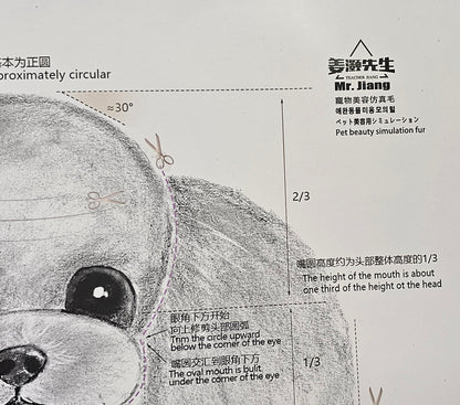 Mr. Jiang klipp guide för Teddy klipp HUVUD