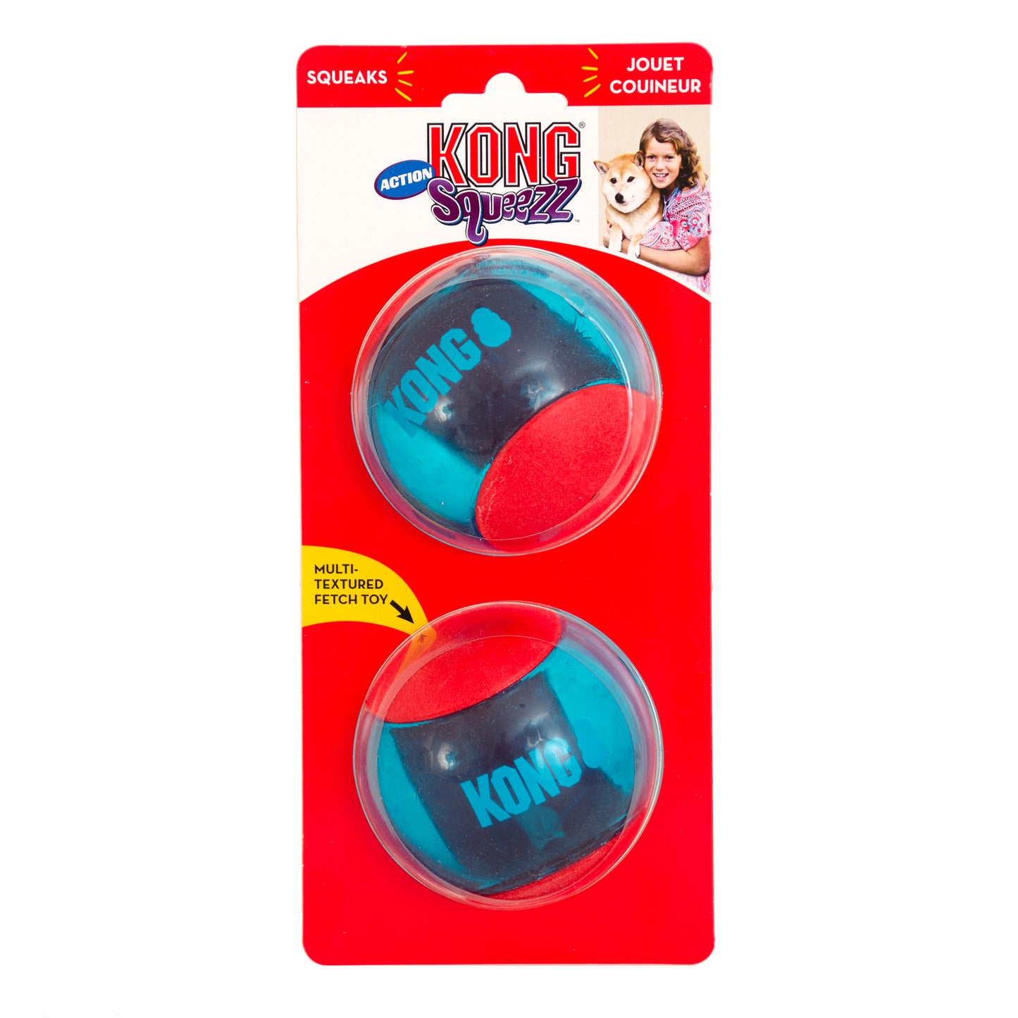 Squeezz Action Ball KONG - 2p Large