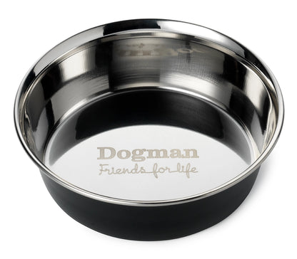 Matskål Dogman HEAVY Rostfri -Svart