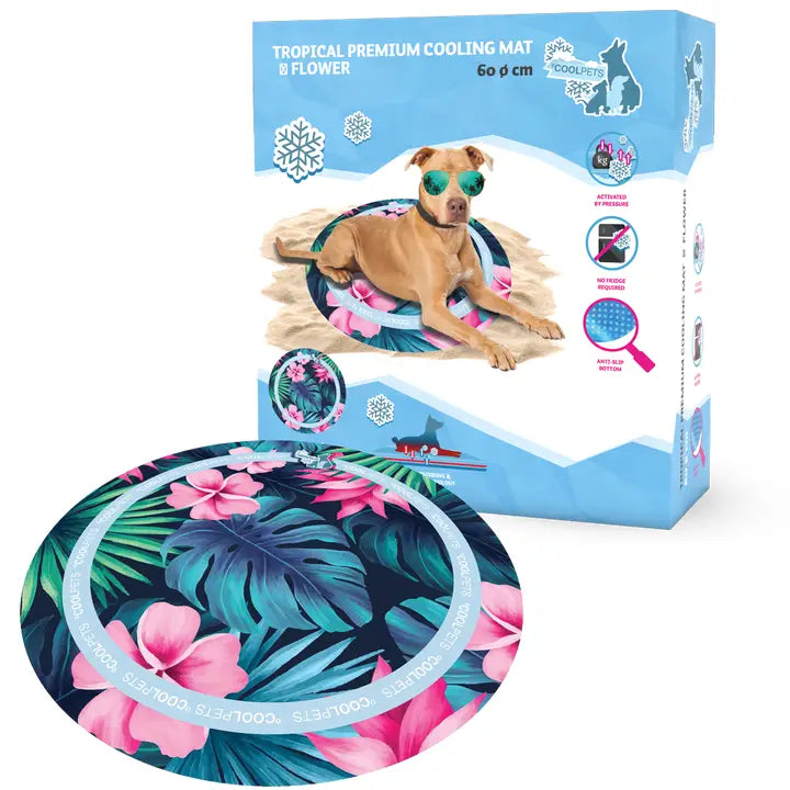CoolPets Tropical Premium Cooling Mat Flower