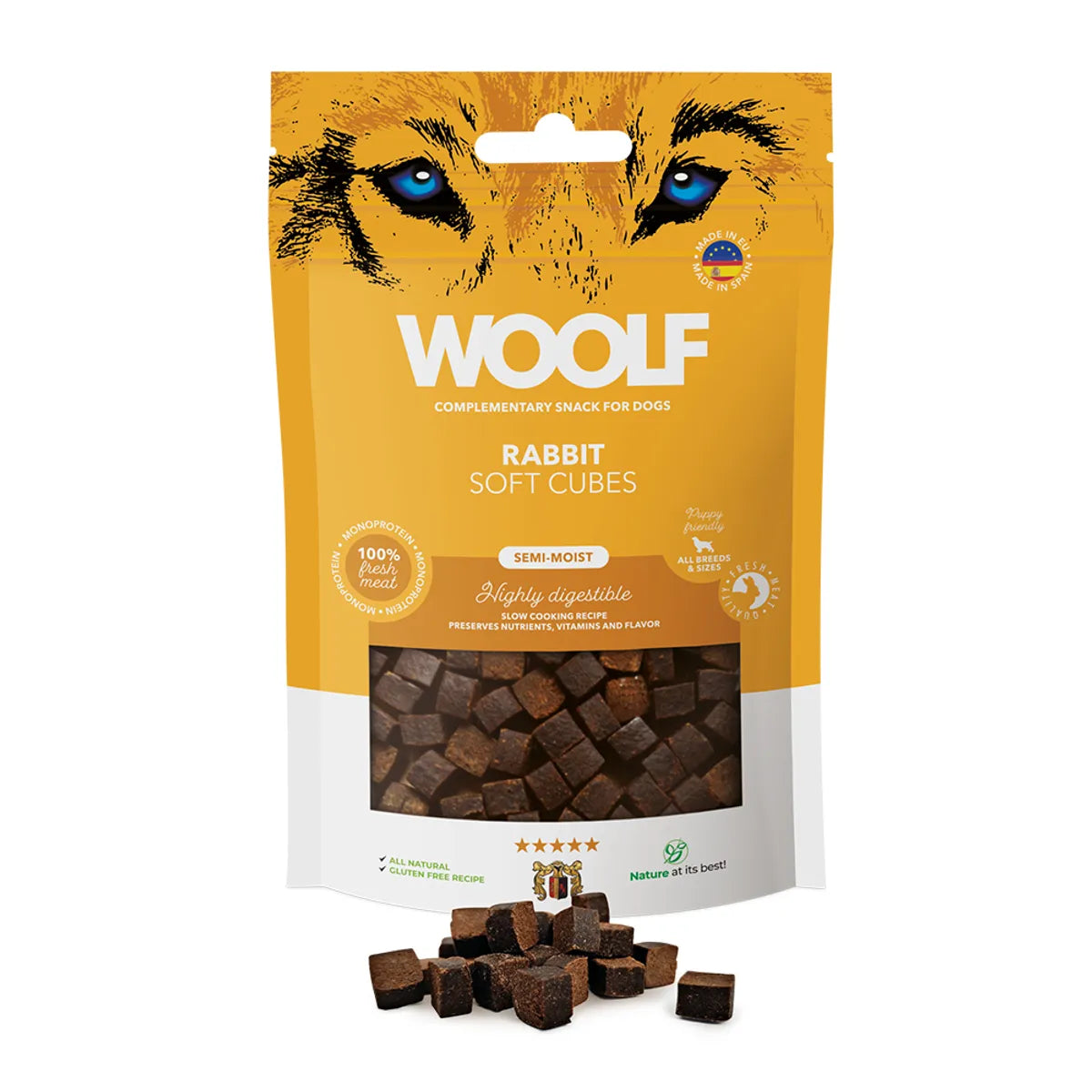 WOOLF soft cubes kanin 100g