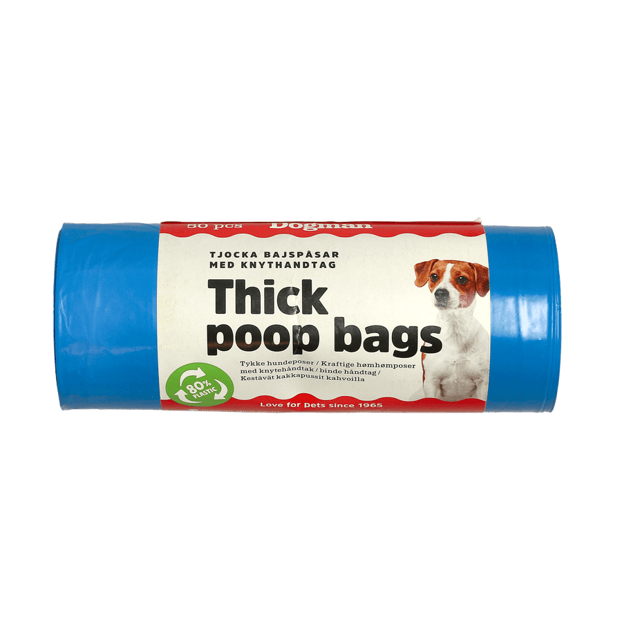 Dogman Bajspåsar med handtag 50-pack - Flera färger