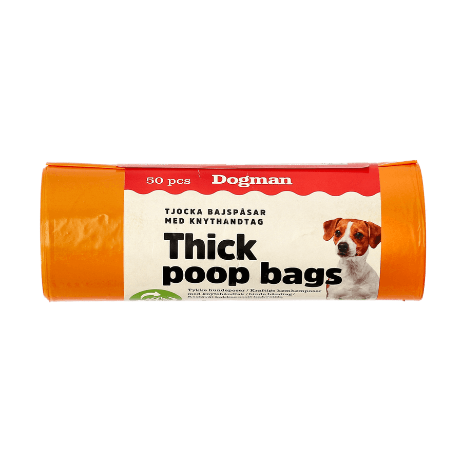 Dogman Bajspåsar med handtag 50-pack - Flera färger