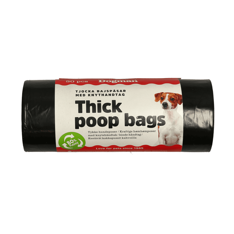 Dogman Bajspåsar med handtag 50-pack - Flera färger