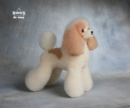 Mr. Jiang Teddy Päls hel kropp Champagne/vit