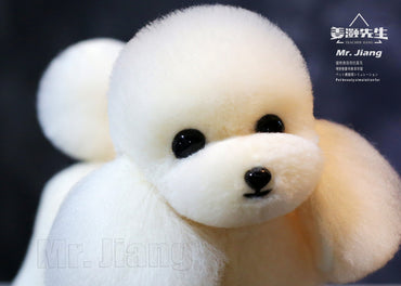 Mr. Jiang Teddy Päls hel kropp Kräm vit