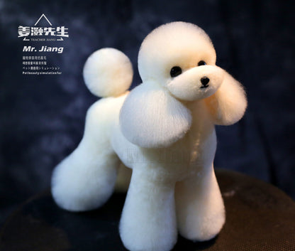 Mr. Jiang Teddy Päls hel kropp Kräm vit