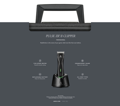 Andis Pulse ZR II sladdlös klippmaskin BLACK