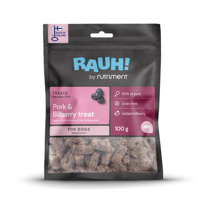Rauh! Pork-Bilberry Treat 100 g