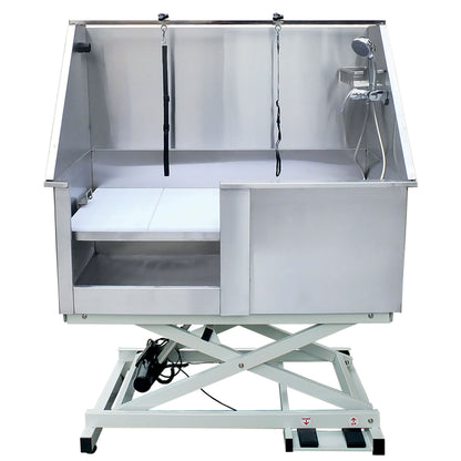 Hundebadekar elektronisk - rustfrit stål 129x69 cm