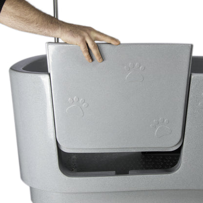 Hundebadekar, elektrisk, i plast fås i 3 farver
