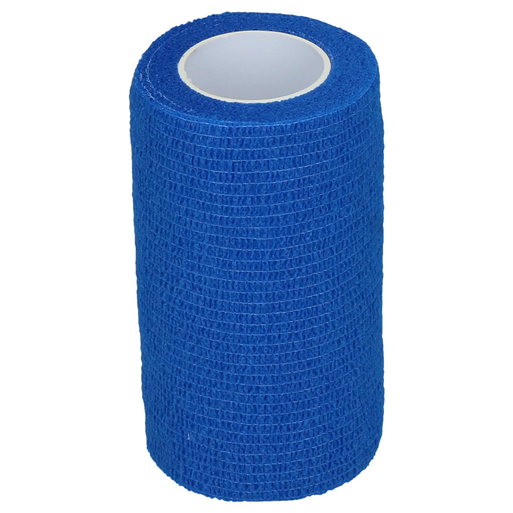 Elastisk självhäftande bandage 10cm - BLÅ