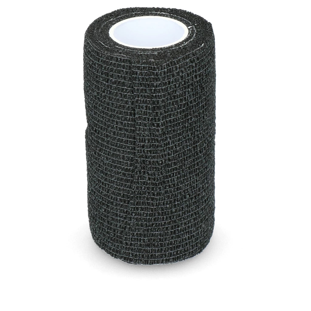 Elastisk självhäftande bandage 10cm - SVART