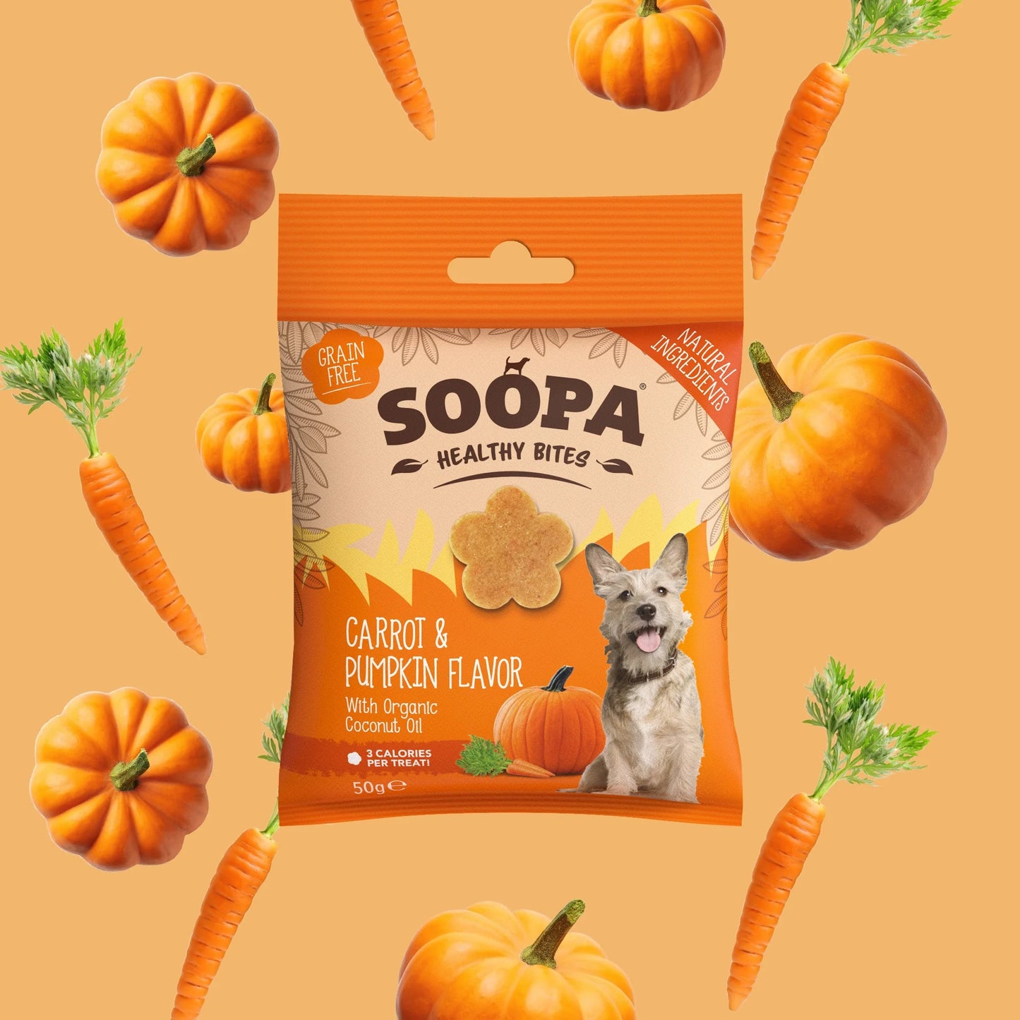 SOOPA Bites Morot & Pumpa hundgodis