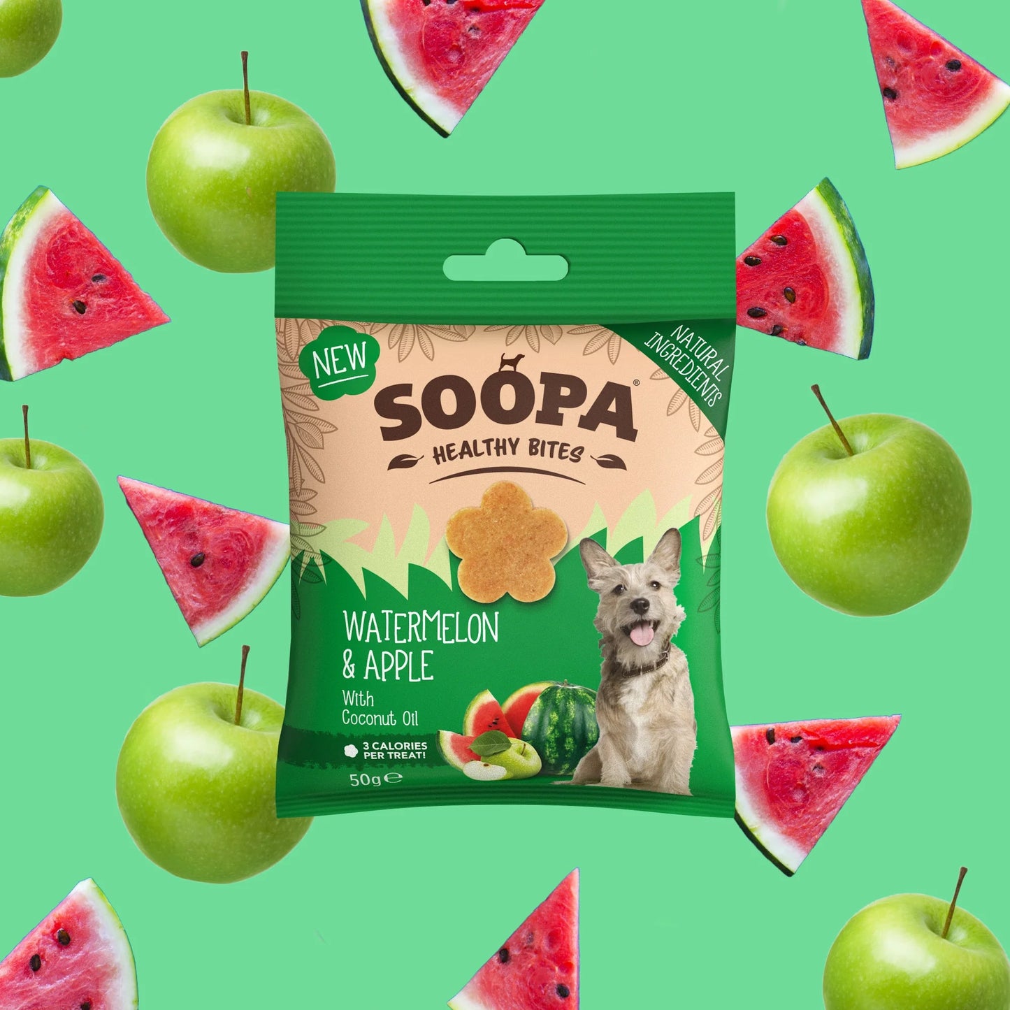 SOOPA Bites Vattenmelon & Äpple hundgodis