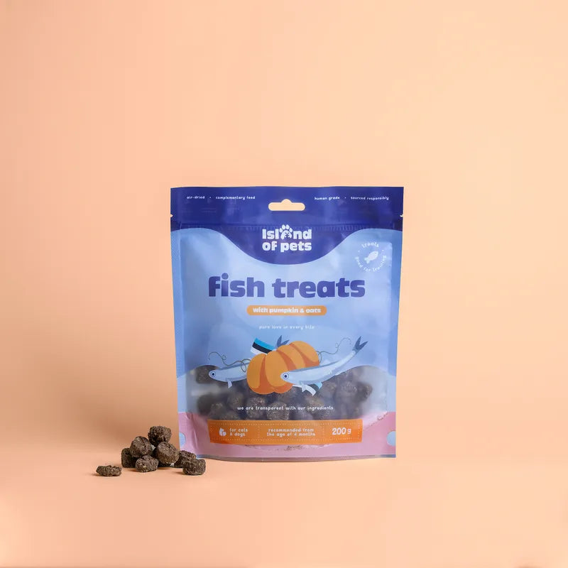 Island of Pets Fiskkex med Pumpa & Havre 200g