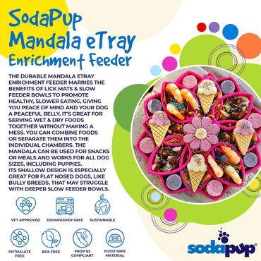 SodaPup slow feeder MANDALA grøn
