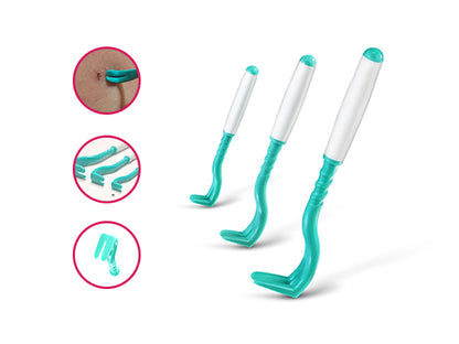 O'TOM Tick Twister 3-pack fästingplockare Blandade färger