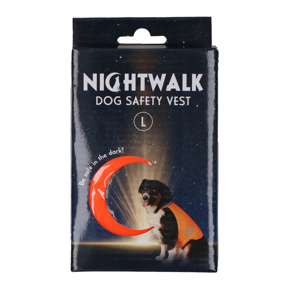 Nightwalk refleksvest hund Orange L