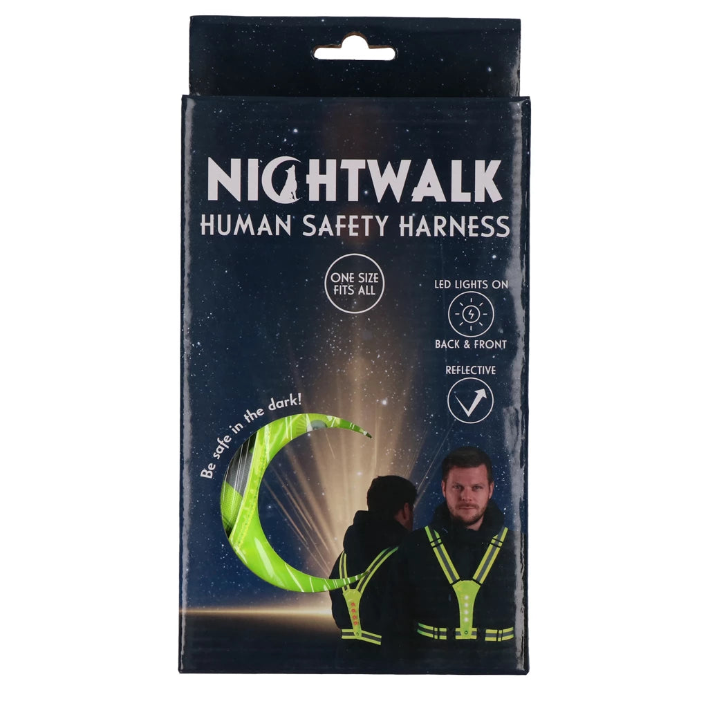 Nightwalk Advarselsvest til Mennesker Justerbar