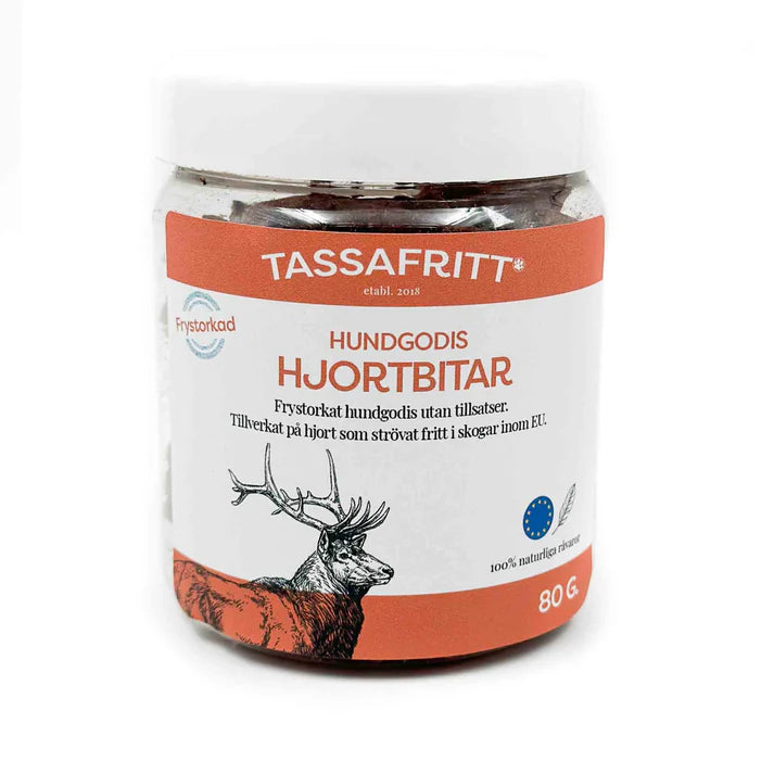 TassaFritt Hjortbitar 80g