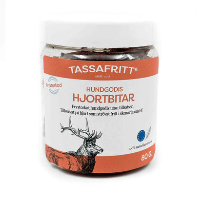TassaFritt Hjortbitar 80g