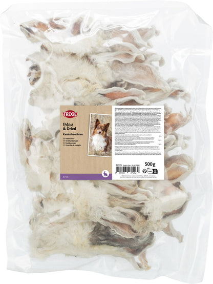 Kaninører med pels, 500g