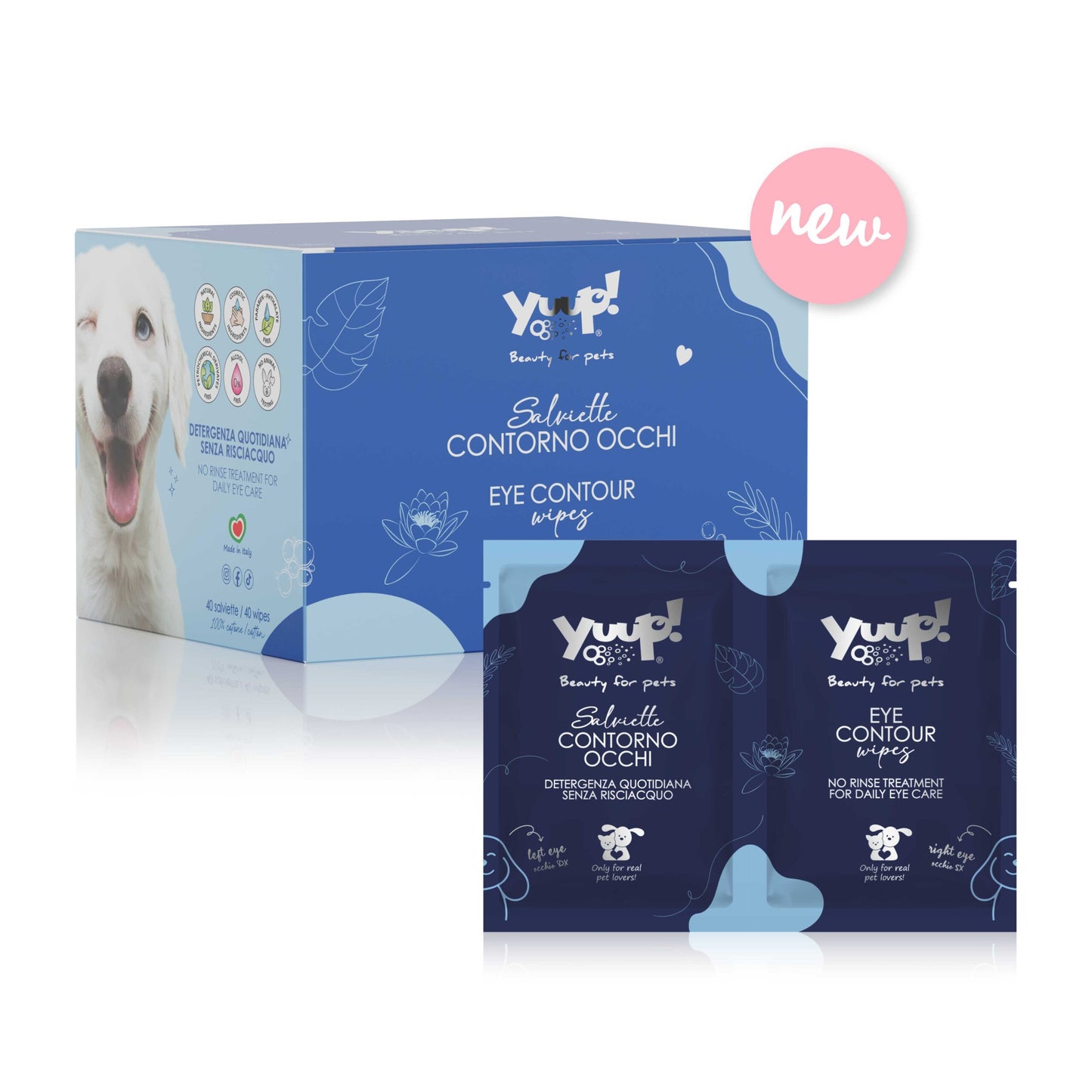 YUUP! Eye Contour Wipes 50-pack