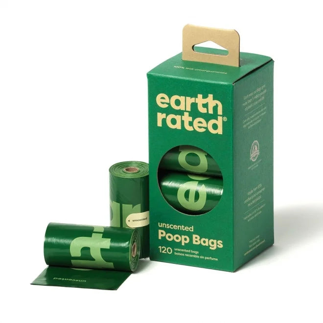 Earth Rated Hundeposer Refill Uparfumerede 8 x 15 stk