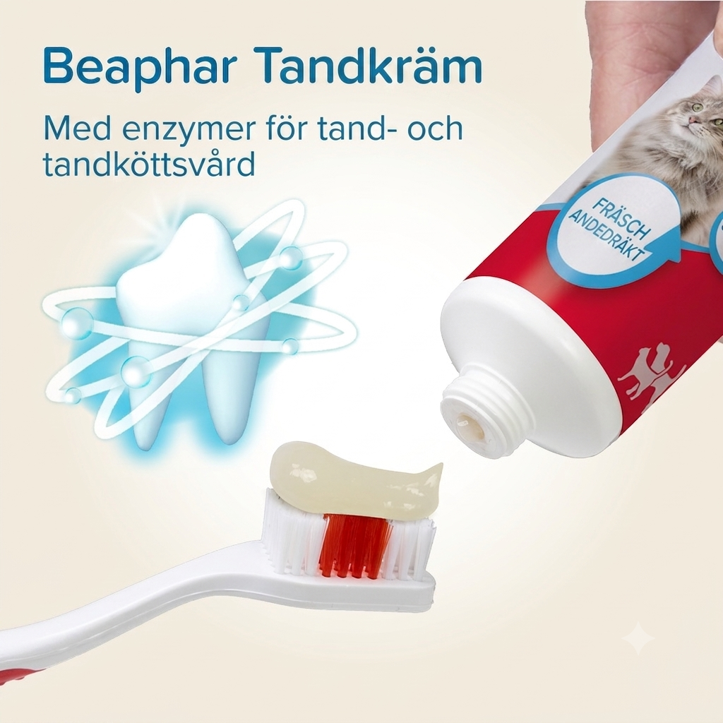 Beaphar kombipack tandkräm och tandborste