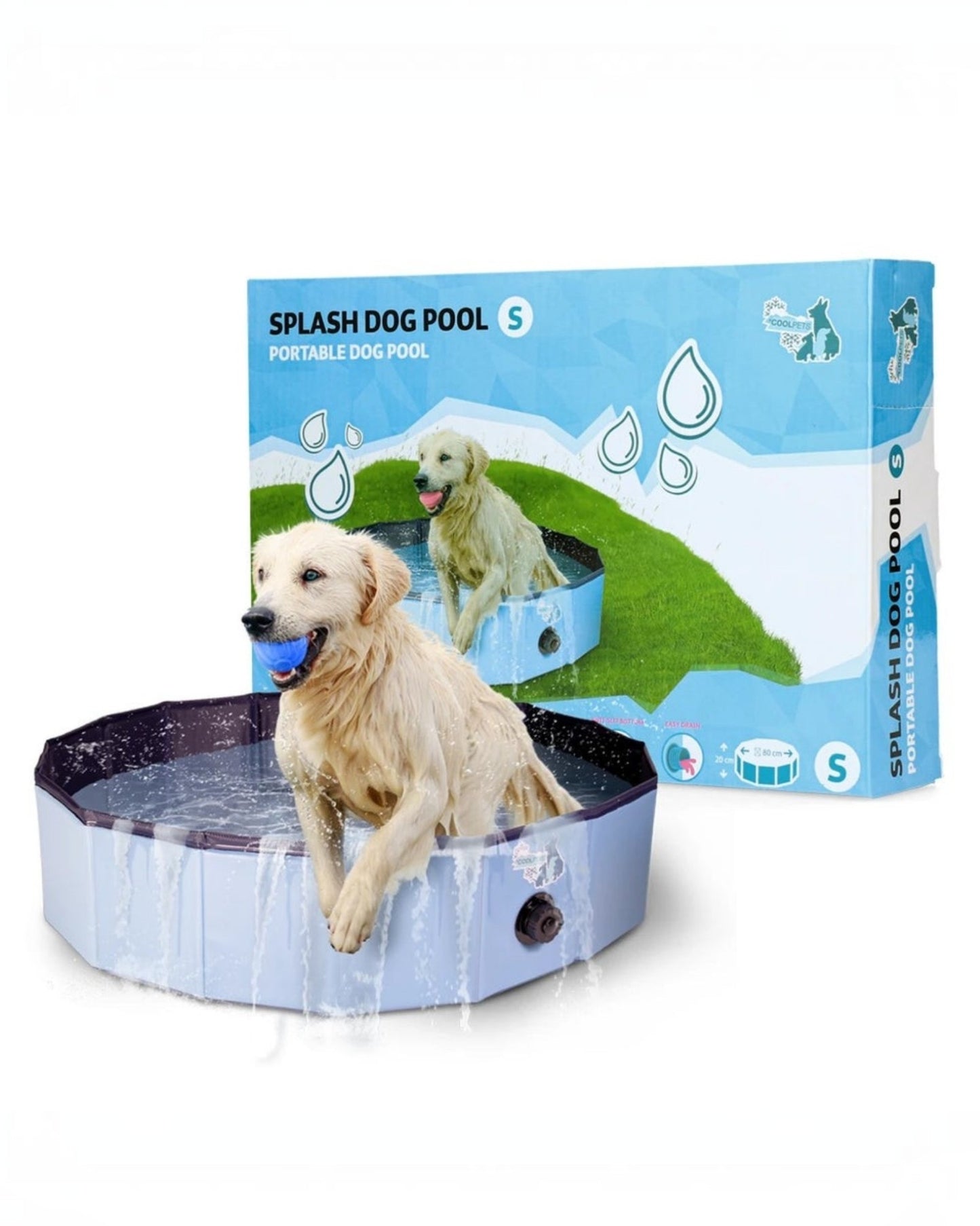 CoolPets Splash Dog Pool M ø 100 x 25 cm