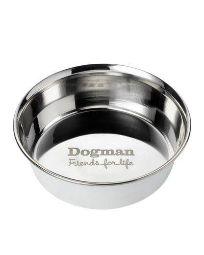 Matskål Dogman HEAVY Rostfri - Vit