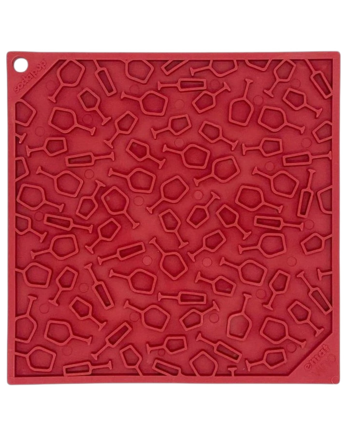 SodaPup Lick Mat Large Red Vino
