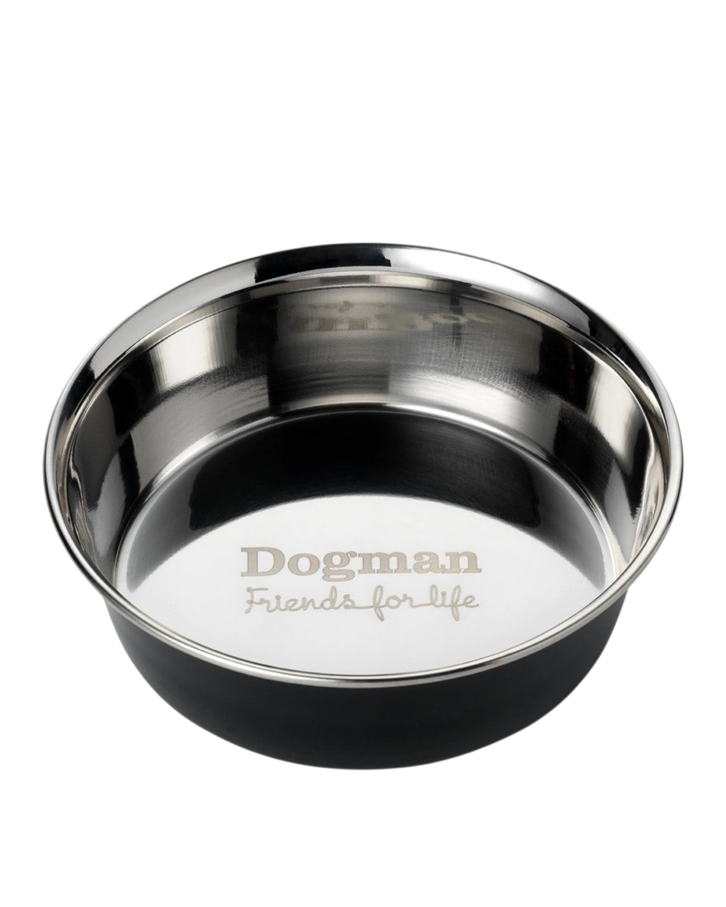 Matskål Dogman HEAVY Rostfri -Svart