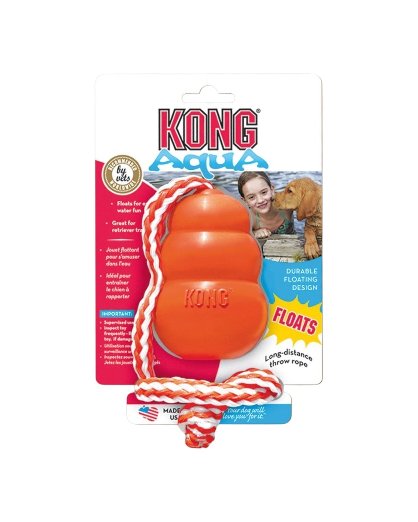 Flytande hundleksak - KONG Aqua med Rep