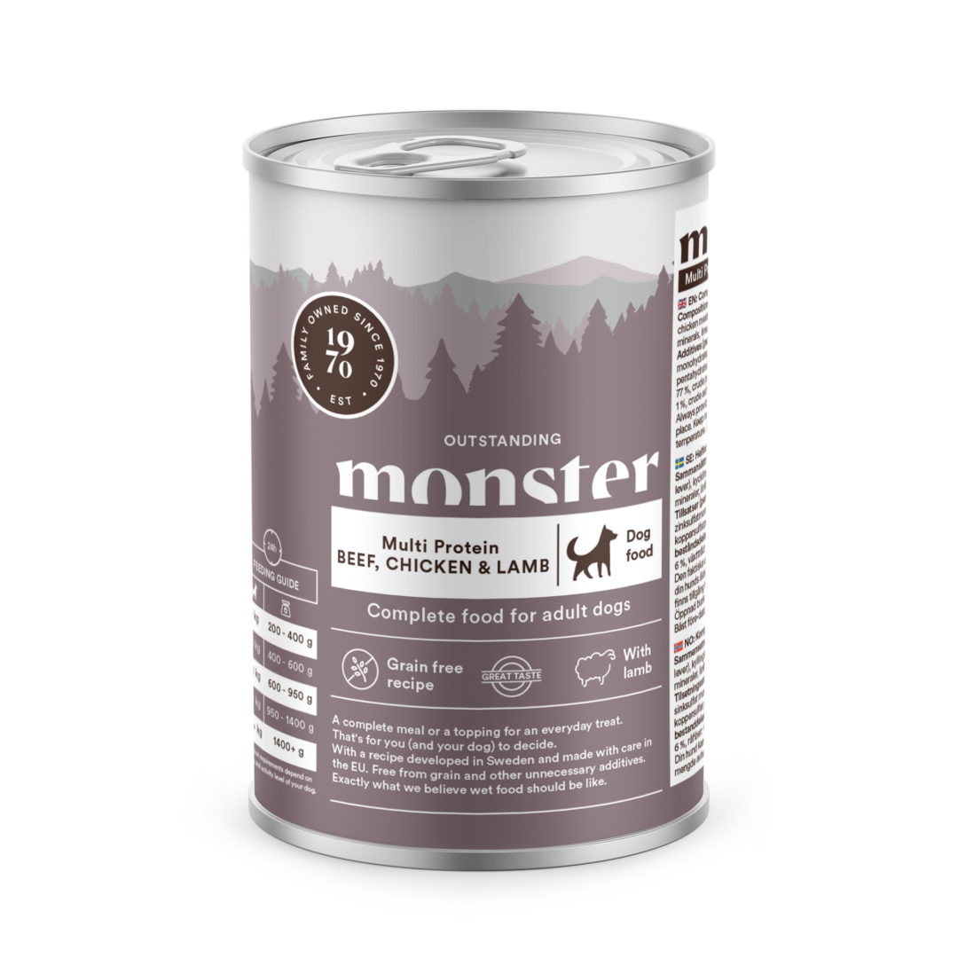 Monster Dog Multi Protein Beef, Chicken & Lamb 400g