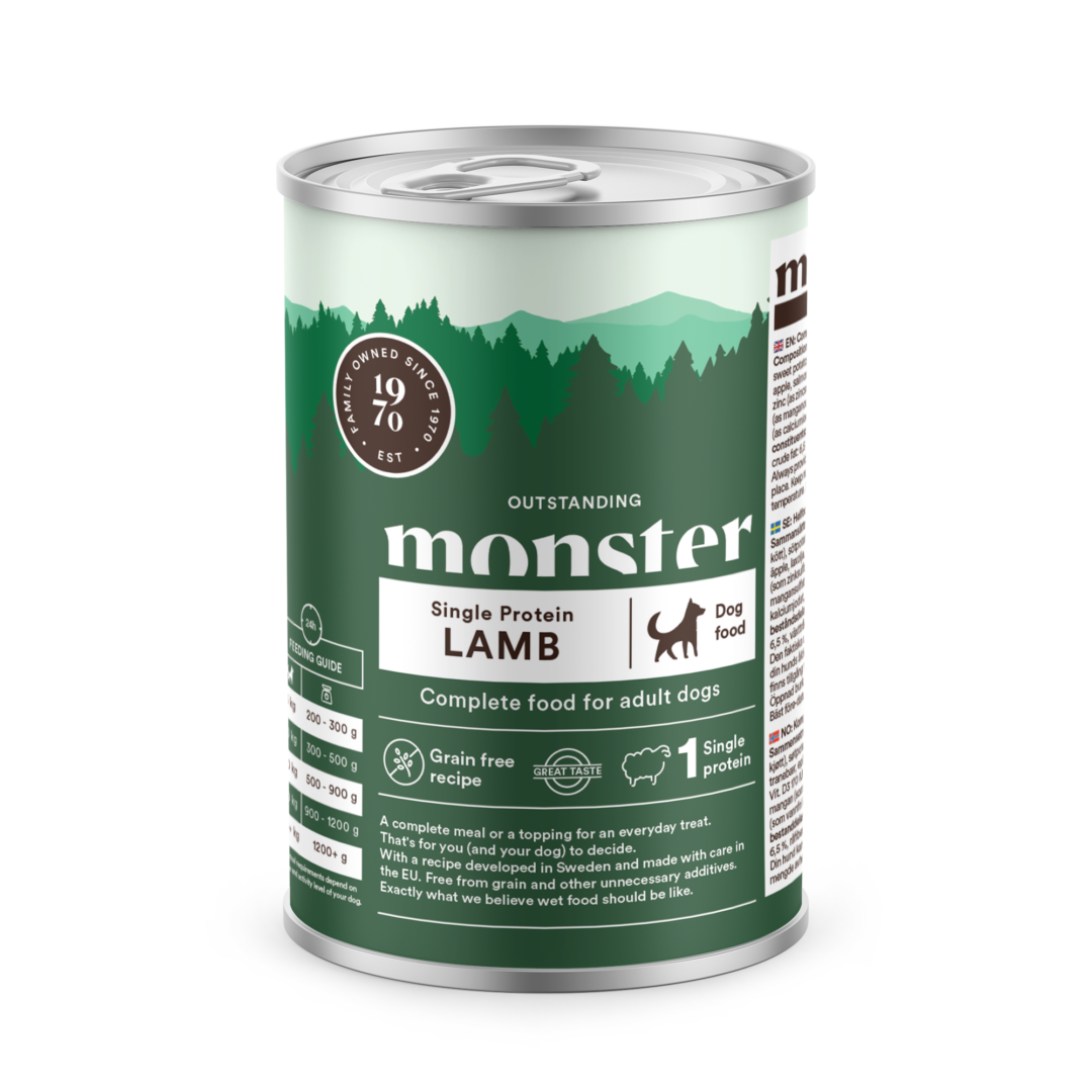 Monster Dog Single Protein Lamb 400g