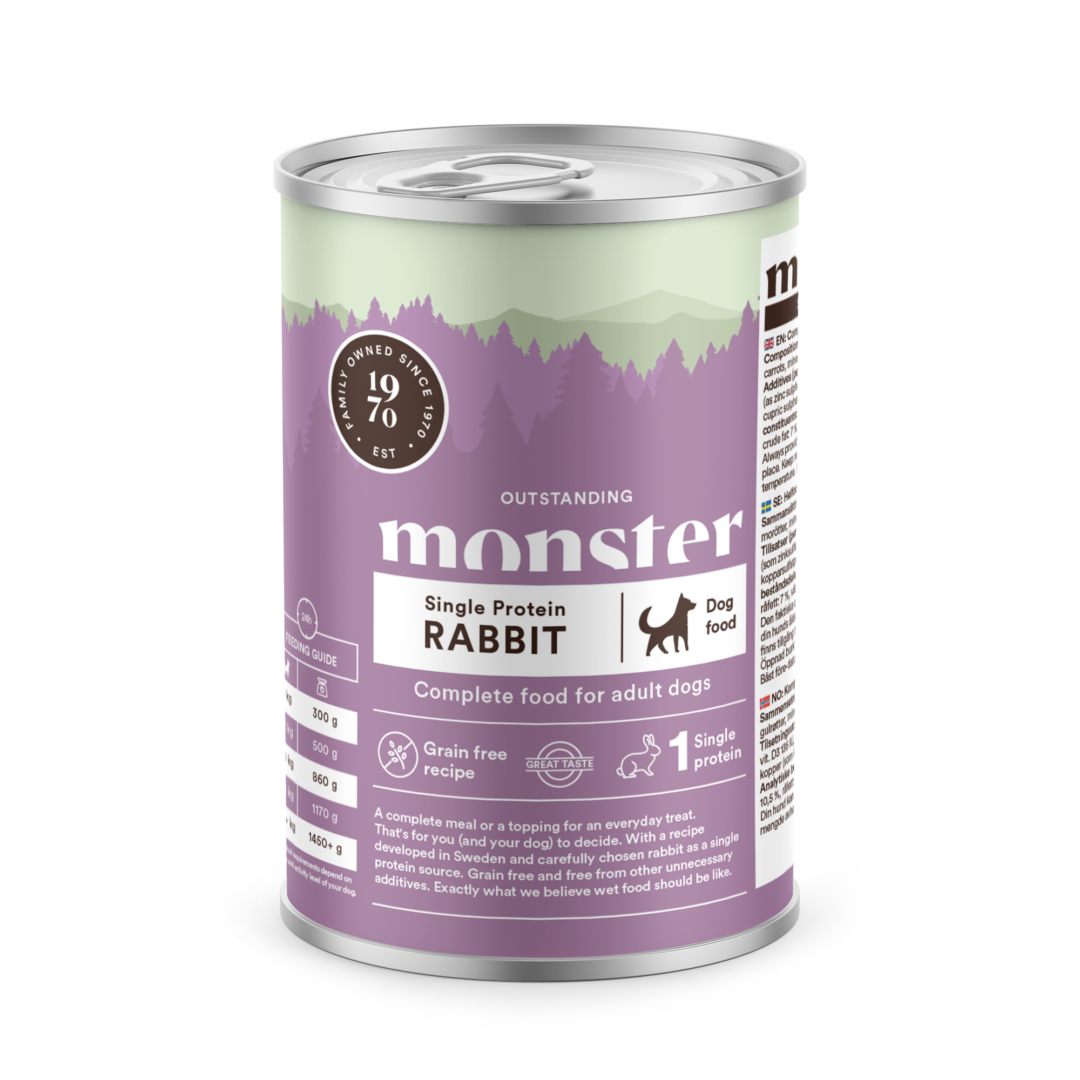 Monster Dog Single Protein Rabbit 400g