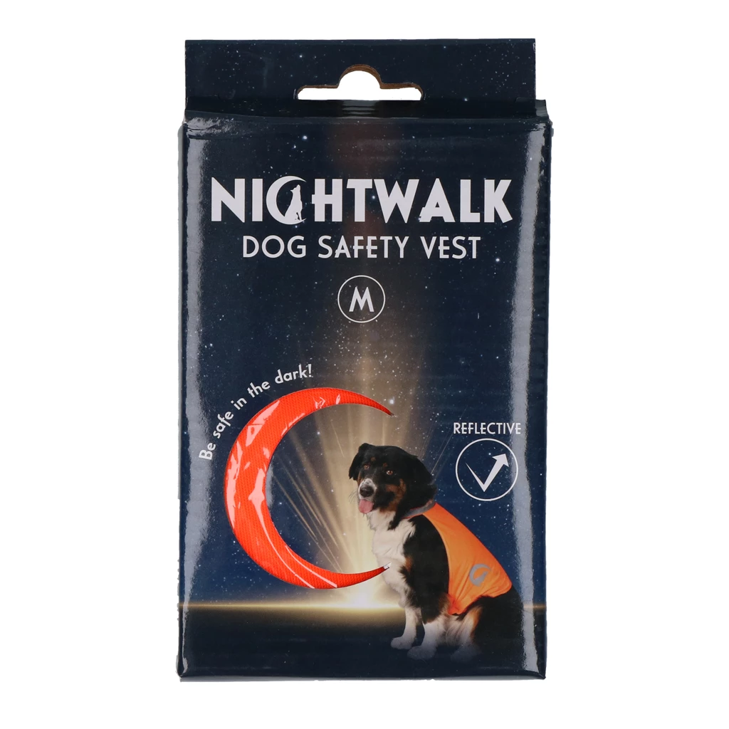 Nightwalk varselväst hund Orange M