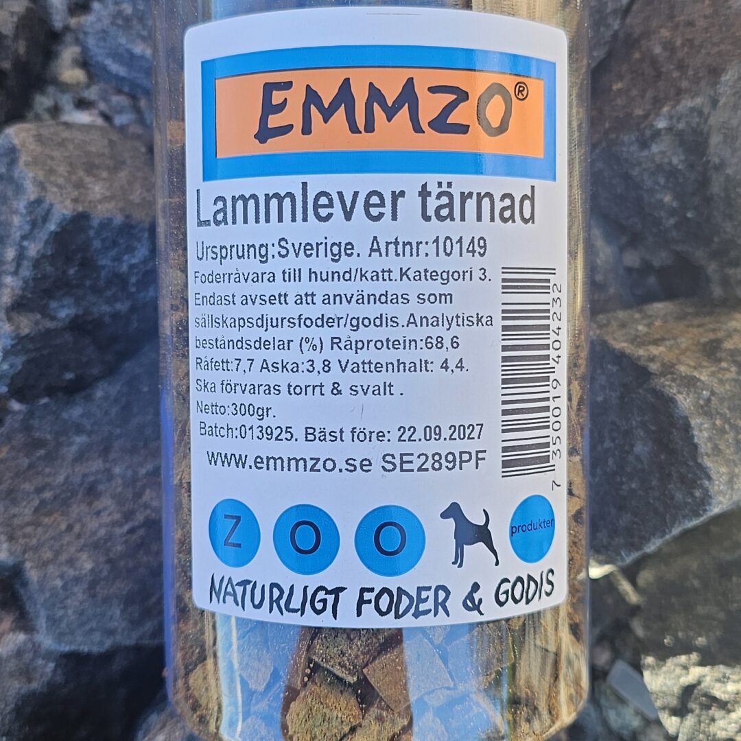 EMMZO-Tärnad svensk Lammlever 300g