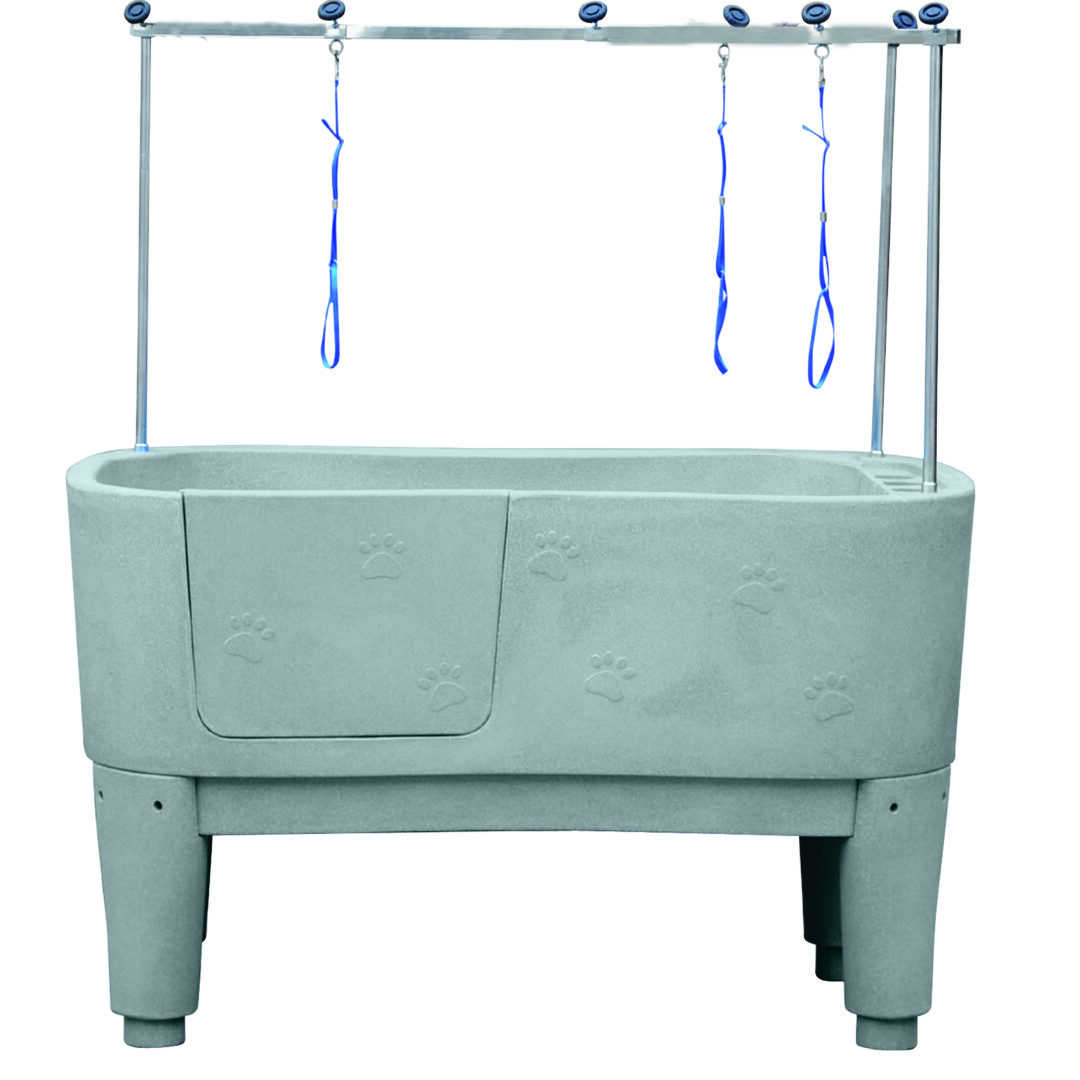 Hundbadkar i plast finns i 3 färger
